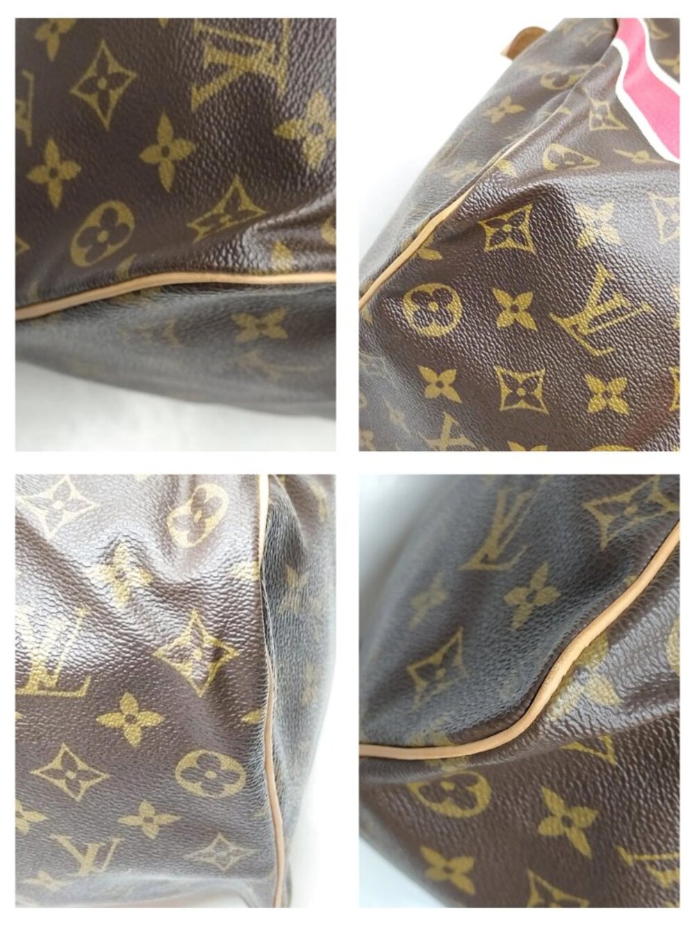 Authentic Louis Vuitton Speedy 35 Monogram Custom Painted Handbag Boston Bag - Picture 11 of 16